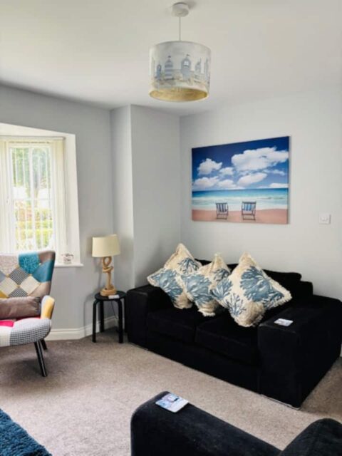 Lobster Pot Cottage living room at The Bay Filey